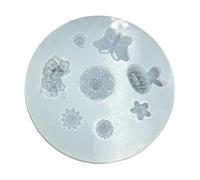 Moldes profesionales de silicona para hornear, 6 patrones florales, incluyendo rosas, piñas, margaritas, ligeros, reutilizables, para jabón de caramelo y resina, molde de silicona con diseño de rosas
