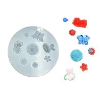 Moldes profesionales de silicona para hornear, 6 patrones florales, incluyendo rosas, piñas, margaritas, ligeros, reutilizables, para jabón de caramelo y resina, moldes de flores de silicona de fácil