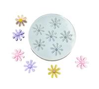 Moldes profesionales de silicona para hornear, 6 patrones florales, incluyendo rosas, piñas, margaritas, ligeros, reutilizables, para jabón de caramelo y resina, molde de silicona con diseño de rosas