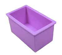 Moldes rectangulares de resina de silicona para jabón, moldes de silicona epoxi, rectángulo grande para hacer Navidad