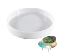 Moldes redondos de epoxi grandes: resina de silicona transparente, molde ornamental artístico, herramienta de moldeo de mesa de arena en movimiento, diseño de espejo duradero | Molde de resina epoxi