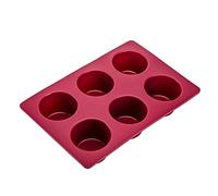 Moldes redondos de silicona con 6 agujeros para pasteles, pan, chocolate, postres, regalos para niños, adultos, amantes de la repostería, molde redondo