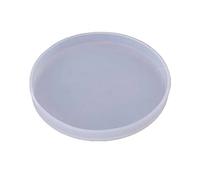 Moldes redondos de silicona de resina epoxi para copa de vino, decoración del hogar, bandeja redonda, molde de fundición epoxi