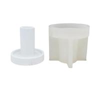 Moldes redondos para portavelas de té, moldes base para manualidades, decoraciones de yeso, suministros de manualidades