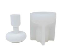 Moldes redondos para portavelas de té, moldes base para manualidades, decoraciones de yeso, suministros de manualidades