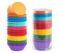 Moldes Reposteria 200/300/500 Uds. Tazas for hornear cupcakes de colores mezclados revestimientos for muffins moldes for vasos de papel envoltorio a prueba de grasa for fiesta boda cumpleaños(300pcs)