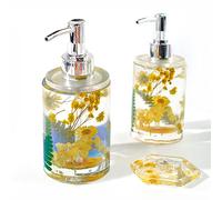 Moldes Resina Epoxi, CAYUDEN 2pcs Dispensador de Botellas Moldes de Silicona para Resina Epoxi para Champú de Perfume Botella Cosmética Resina Epoxi Moldes Silicona Manualidades Kit Molde Resina