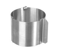 SECRET DE GOURMET 76000 Molde de Emplatar Extensible, Paquete de 4 Unidades, Plateado, 5.1 Cm