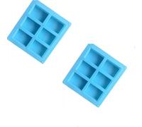 Moldes Silicona Molde for hornear de silicona for pastel cuadrado Rectangular 6 rejillas, jabón hecho a mano, plato for helado DIY, gelatina, Chocolate