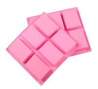 Moldes Silicona Molde for hornear de silicona for pastel cuadrado Rectangular 6 rejillas, jabón hecho a mano, plato for helado DIY, gelatina, Chocolate