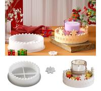 Moldes Silicona para Velas Calendario de Adviento 2 Piezas,Moldes de Silicona Navidad,Calendario de Cuenta Atrás,Forma de Estrella,Portavelas,para Navidad Decoración,Fiestas