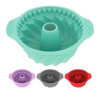 Moldes Silicona Reposteria Redondo1Pcs | Molde Silicona Bizcocho Horno | Molde Bizcocho Freidora de Aire | Molde BIZCOCHO Agujero | Moldes Pastel y Tarta | MOLDES Desmontable 24x11cm (Turquesa)