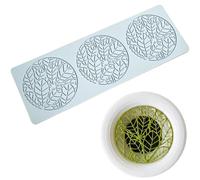 Moldes Tuile Moldes de fondant con patrón de hojas de 3 compartimentos, encaje de silicona para decoración de pasteles, bricolaje, fácil liberación, horneado de grado alimenticio para alimentos, post