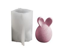 Moldes Vela Pascua - Molde Silicona Huevo Oreja Conejo 3D, Herramienta Cemento Yeso, Resina Soporte | Moldes Chocolate Vela Aromaterapia Para Pascua Hogar Décor Bricolage Arte Proyectos Equipo Set