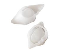 Moldes versátiles para recipientes de resina resistentes con forma de concha de molde, moldes de resina para amantes de la artesanía