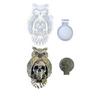 Moldes versátiles y de cráneo para candelabro, moldes para candelabros, molde de silicona hecho a mano, adecuado para, silicona y calavera