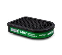 Moldex 7407 - Cartucho semirrectangular de amoniaco/metilamina para respiradores reutilizables de media máscara y máscara completa serie 7000/7800/9000