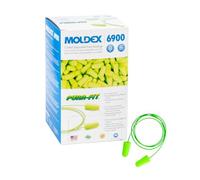 Moldex Pura-Fit - Tapón de espuma desechable con cable 6900, NRR 33dB