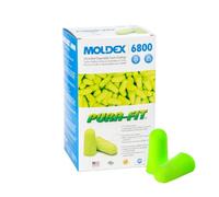 Moldex Pura-Fit Tapones para los oídos de espuma suave, cómodos tapones desechables sin cable para protección auditiva, reducción de ruido NRR de 33 dB, envueltos individualmente, verde brillante