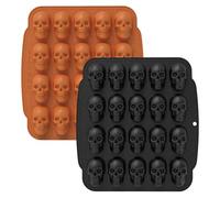 Moldón De Chocolate De Calavera, Molde De Caramelo 3D, Molde De Caramelo De Halloween, Molde De Silicona Halloween, 3d Silicona Antiadherente Moldes De Liberación Fácil Para Jaleas De Halloween Decora