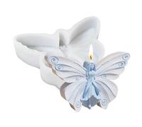 Molds Candles, Soap Casting Wax Mould, 5,39 x 3,62 pulgadas, Butterfly Fairy Resin Molds, Flexible Silicone Mold, for Creative Art Craft Tool, Wedding Decor Home Room