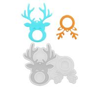 Molds de silicona para Navidad | Reusable Easy Release Reindeer Decor Mould | Non Stick Flexible Baking Chocolate Candy Resin Mold | Festive Christmas Craft Mould For Adults Family Couples Kids | P