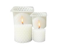 Molds For Candles, 3D Wax Molds Silicone Soap Making, 2 piezas Reusable Craft Supplies For Wax Plaster Soap Resin Casting Home Decor Party Favors Halloween Christmas Birthday