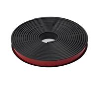 Moldura Adhesiva Cinta de Canto Banda protectora autoadhesiva en forma de U para mesas, 5 metros largo adecuada para muebles material revestimiento TPE(Black,14mm)