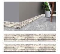 Moldura autoadhesiva, tira de calafateo, moldura flexible for zócalo, diseño autoadhesivo despegable for pared, for techo (rojo, 230 cm x 1 pieza)(Grey,230cmx2pcs)