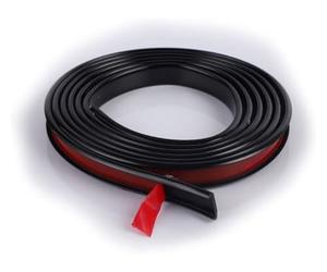 Moldura autoadhesiva, tira de sellado, moldura flexible despegable, borde canal en U 2 m (rojo, 12 mm)(Nero,18mm)