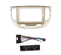 Moldura autorradio Para Kia para Rio 2005-2011 | Cubierta dinar de las fascias radio estéreo del coche de 7/9 pulgadas(Frame-beige-A-cord)