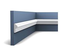 Moldura Cornisa Perfil de estuco Elemento Orac Decor P8030 LUXXUS decorativo para pared y techo 2 m
