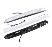 Moldura cromada para puerta trasera compatible con Nissan Pathfinder 2013-2019 2013 2014 2015 2016 2017 2018 2019 L4 V6 2.5L 3.5L sustituye a 908103KA0A 908103KA0A 9081103KA0A 09PG00 A