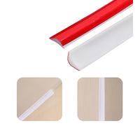 Moldura cuadrante de PVC, 5 m flexible, autoadhesiva, decoración de esquina interior de la pared del hogar, tira de calafateo de plástico, cuentas laminadas para suelo y borde de suelo