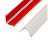 Moldura de 90 cm, 3 piezas adhesivas de pared, protector de aluminio para paredes y pelos, a prueba de golpes, ideal para espacios interiores (Sle 6, 30 x 30 mm)