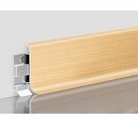 Moldura de aluminio con acabado de grano de madera, incluye adaptadores de conexión y rieles de montaje para una fácil instalación, ribete de metal duradero para protección de paredes y suelos