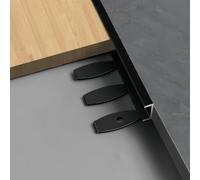 Moldura de aluminio flexible de 90 cm, 3 piezas, ideal para proyectos de renovación, perfil negro de 12,5 mm para toques perfectos en s y Eds.