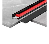 Moldura de aluminio negro de 90 cm, 2 piezas, molduras angulares resistentes a los golpes, diseño Ele para protección interior, adhesivo Ed Baguette de 70 x 10 mm.