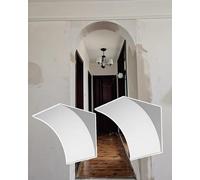 Moldura de Arco Redondo para Puerta Interior, Kit de Arco de Espuma para Puerta de Bricolaje, Arco semicircular para Pasillo, Marco de Puerta Universal con Esquinas Redondeadas prefabricadas
