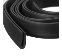 Moldura de borde de canal en U, 1 m de largo, tira de sellado de goma, protector de borde redondo, apto for bordes de 0,5 a 1 mm (5/32" de ancho x 23/64" de alto), color negro