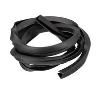 Moldura de borde de canal en U, 3,5 m de largo, tira de sellado de goma, protector de borde plano, apto for bordes de 3,5 a 4 mm (9/32" de ancho x 7/16" de alto), color negro