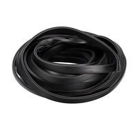 Moldura de borde de canal en U, 3,5 m de largo, tira de sellado de goma, protector de borde plano, apto for bordes de 3,5 a 4 mm (9/32" de ancho x 7/16" de alto), color negro