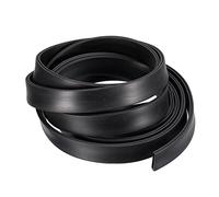 Moldura de borde de canal en U, 3,5 m de largo, tira de sellado de goma, protector de borde plano, apto for bordes de 3,5 a 4 mm (9/32" de ancho x 7/16" de alto), color negro