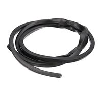 Moldura de borde de canal en U, 3,5 m de largo, tira de sellado de goma, protector de borde plano, apto for bordes de 3,5 a 4 mm (9/32" de ancho x 7/16" de alto), color negro