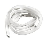 Moldura de borde de canal en U, tira de sellado de goma de 1 m de largo, apta for bordes de 1,5 a 2,5 mm (13/64" de ancho x 5/16" de alto), color blanco