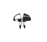Moldura de Coche Marco de Botones Volante de Coche ABS Fibra de Carbono para Toyota para Highlander 2009-2014 para Camry 2006-2013 Interiores de automóvil(D)