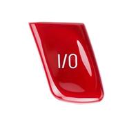 Moldura de coche Para Serie 3 M3 E46 1998-2004 Auto Interior ABS Control del volante coche perilla interruptor I/O cubierta botón Coche Interior(Red)