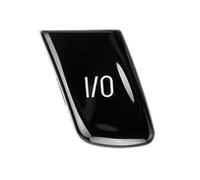 Moldura de coche Para Serie 3 M3 E46 1998-2004 Auto Interior ABS Control del volante coche perilla interruptor I/O cubierta botón Coche Interior(Negro)