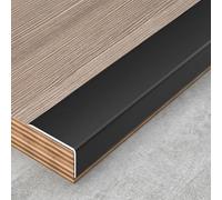 Moldura de esquina de aluminio, protector de borde en forma de L para seguridad en paredes y armarios, impermeable y diseño de imperfecciones ocultas