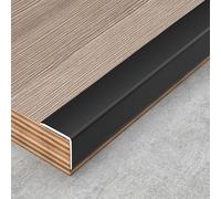 Moldura de esquina de aluminio, protector de borde en forma de L para seguridad en paredes y armarios, impermeable y oculta imperfecciones